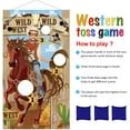 Western Party Cowboy Toss Games with 3 Bean Bags, Fun Western Game for
