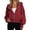 12#Red, variant on Ftwytp Sweatshirts For Women Full Zip Hoodie Oversized Plain Color Jackets Basic Long Sleeves Outerwear Fashion Trendy Clothes Loose Fit Baggy Coat