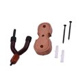 thumbnail image 4 of Tool Mahogany Wood Violin Hanger Hook with Bow Holder for Home & Studio Wall Mount Use, 4 of 5