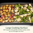 thumbnail image 5 of Cuisinart 28” Outdoor Griddler and Broiler Combo, 2-in-1 Carbon Steel Flat-Top Grill and Broiler with Hood, Adjustable Rack, Wheels, Side Tables, Large Cooking Area for BBQs, Outdoor Griddle Station, 5 of 12