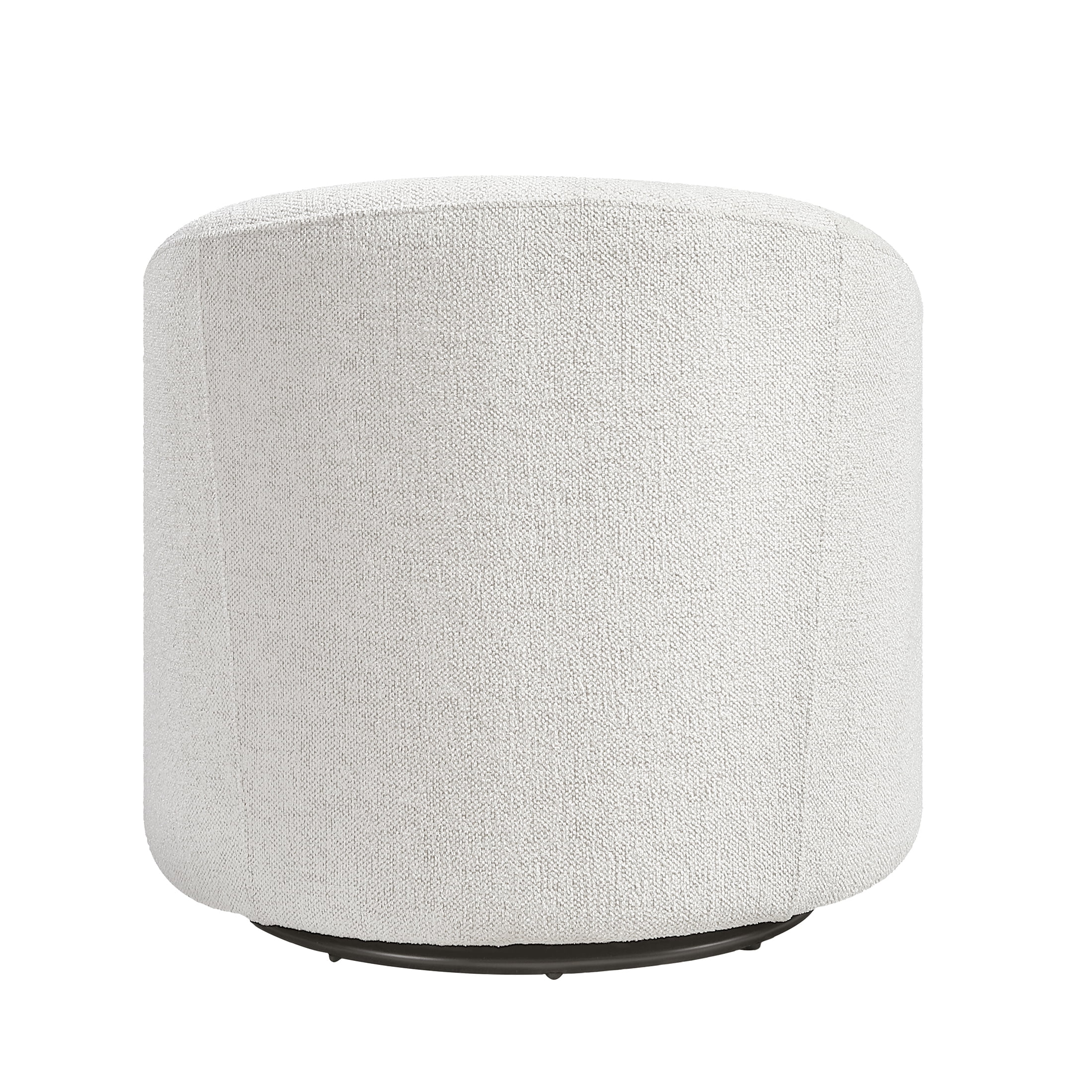 OakvillePark Tavira Chenille Barrel Swivel Chair, Beige
