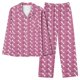 thumbnail image 1 of Puntoco Conjunto de pijama cómodo para mujer Conjunto de pijama estampado con bolsillo para uso diario en casa, 1 of 4