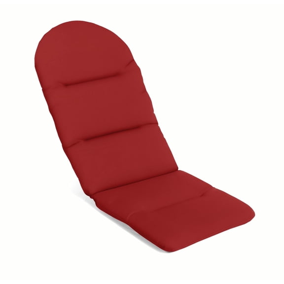 Casual Cushion Outdoor Adirondack Chair Cushion, Sunbrella Fade & Water Resistant for Adirondack Lawn & Patio Chairs, 20.5"W x 18"D, 2" thick; Back 20.5"W x 31"H, 2" thick, Canvas Jockey Red
