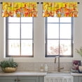 thumbnail image 3 of LALILO Kitchen Curtain Valance Colorful Oil Canvas Oil Rod Pocket Window Curtain 52"x 18" Set of 2, 3 of 5