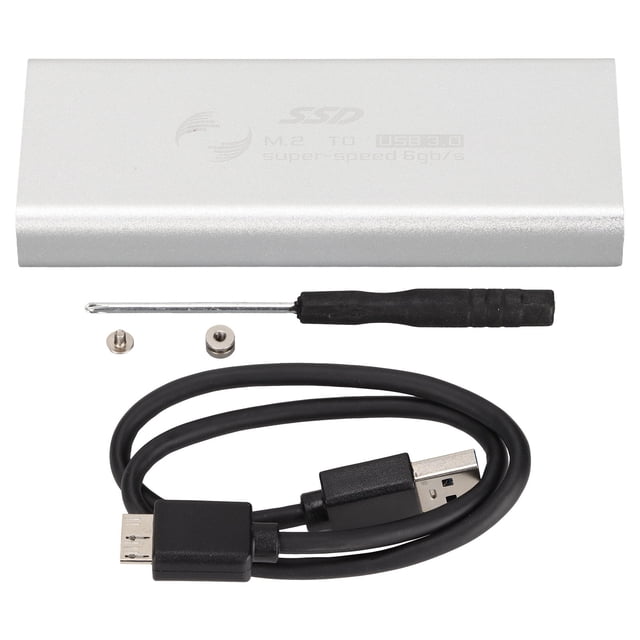 Adaptateur de Boîtier SSD MSATA vers USB 3.0, Transfert Rapide 6Gbps MSATA vers Boîtier USB 3.0 Support Hot Swap pour PC