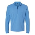 thumbnail image 1 of Adidas Mens 3-Stripes Quarter-Zip Sweater, 2XL, Focus Blue Melange, 1 of 1