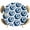 Blue, variant on Green Football Round Tablecloth 45-54 Inch Round Fitted Table Cloth with Elastic Edge, Watercolor Soccer Geometric Sports Waterproof Table Cover Protector for Outdoor Picnic Party Dining