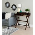 thumbnail image 4 of Linon Cade Wood Folding Desk in Antique Walnut Brown, 4 of 21