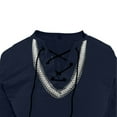 thumbnail image 6 of biudgviw Men's Cotton Linen Shirt Long Sleeve Renaissance Drawstring Top V Neck Vintage Casual Summer Beach Shirts S-XXXL, 6 of 6