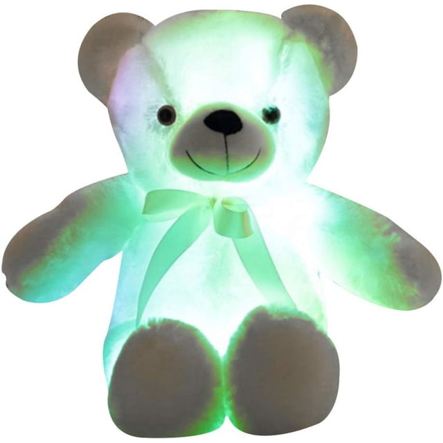 Osito de peluche LED, juguete luminoso colorido para niños y adultos, regalo de cumpleaños