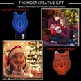 thumbnail image 2 of YSTIAN Animals Wolf 3D Night Light Touch Control Desk Lamps, 7 Color Changing Table Lights with Acrylic Flat, ABS Base & USB Charger, 2 of 7