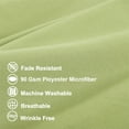 thumbnail image 3 of PiccoCasa 2 Pcs Body Pillowcases Microfiber Envelope Long Pillowcover, Standard Sage, 3 of 8