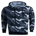 thumbnail image 4 of Autumn Men Fleece Warm Hoodie Camouflage Sweatshirt Pullover Coat Tops, 4 of 6