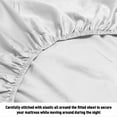 thumbnail image 3 of HLONK Fresh Linen 1200 Thread Count California King Size Deep Pocket Solid Cotton Sheet Set (California King, 3 of 3