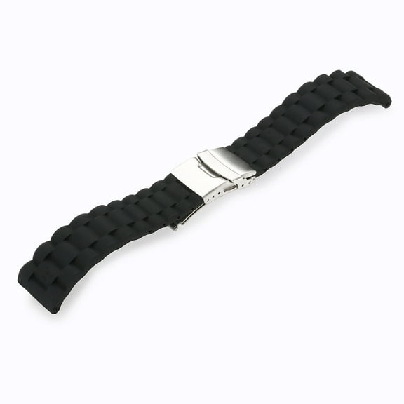 Raindrops  22 Mm Strap Waterproof Silicone Watch Band Simple