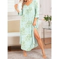thumbnail image 6 of Avidlove Women Long Nightgowns Plus Size 3/4 Sleeves Sleepshirt Comfy Full Lenth Sleepwear, 6 of 6