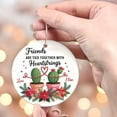 thumbnail image 4 of Friends Heartstrings Keepsake Christmas Ornament - for BFFs, Merry Xmas Gift, Circle Christmas Ornament, Tree Christmas Ornament, Ornament Christmas Gift, 4 of 5