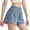 Light Blue, variant on RYRJJ Running Shorts for Women Quick Dry Athletic Sports Shorts Lightweight Active Workout Gym Shorts with Liner(White,M)