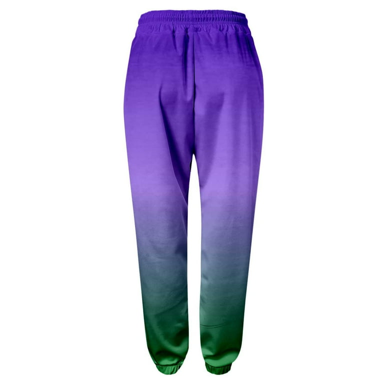 xinqinghao sweat pants women casual sports gradient trousers