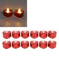 thumbnail image 4 of Luz De Vela LED Luces De Té LED Respetuosas Con El Medio Ambiente Rojas Galvanizadas Luz Cálida Con Pilas Para Halloween, 4 of 8
