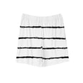 thumbnail image 3 of NAISIBABY Boys Girls Loose Shorts, Children's Comfy Casual Solid Striped Printed Sports Shorts With Pockets White 7 T, 3 of 4
