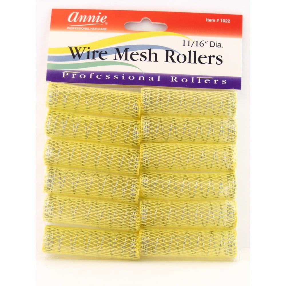 Annie 11/16" Wire Mesh Hair Rollers 12 Pcs.