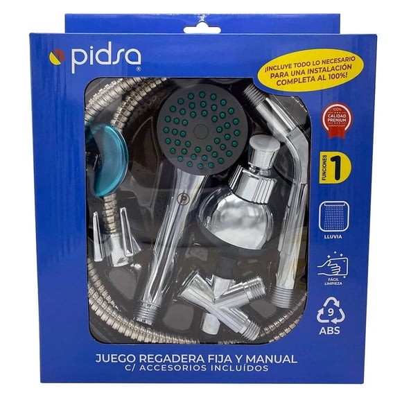 Juego de Regaderas Pidsa Cromado Plata