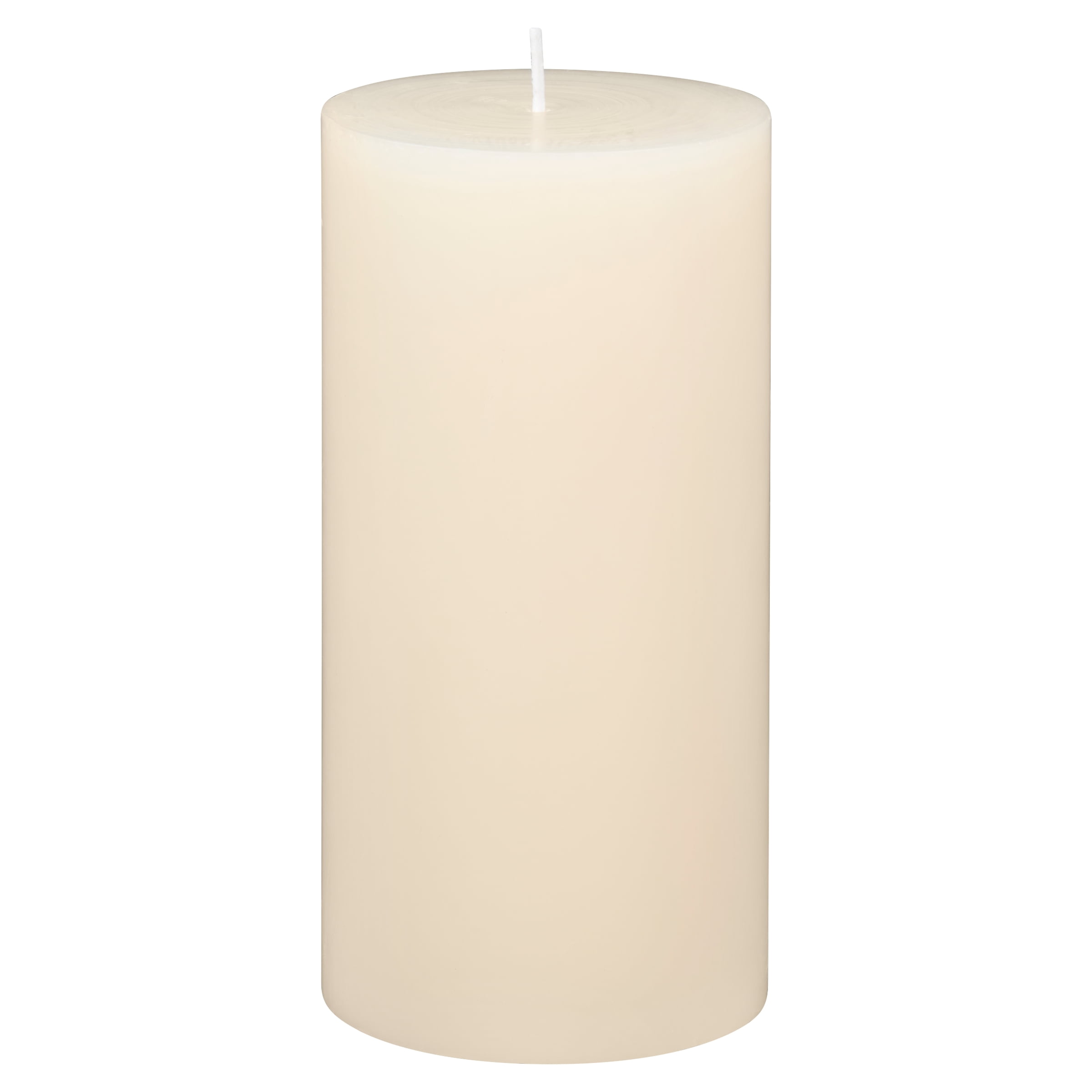(3 pack) Mainstays Unscented Pillar Candles, 3 x 6 in, Ivory, 3 Count