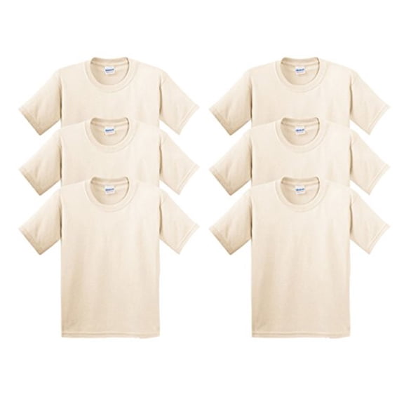 Gildan Men's Heavy Cotton T-Shirt - 5000 (Pack Of 6)