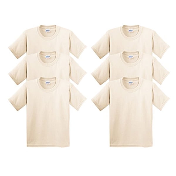 Gildan Men's Heavy Cotton T-Shirt - 5000 (Pack Of 6)