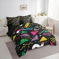 thumbnail image 3 of Feelyou Abstract Lines Twin Bedding Sets 7pcs, Fashion Memphis Stripes Comforter Set, 3 of 8