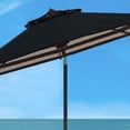 thumbnail image 5 of Safavieh Athens 9' Market Crank Striped Patio Umbrella, Black/White, 5 of 6
