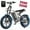 Dark silver, variant on AIRWEST Peak 1000W Electric Bike for Adults - Reaches 25MPH, 65 Miles Long Range, 48V 13Ah Battery, Full Suspension, 7-Speed, 20" Fat Tire Electric Motorcycle Dirt Bike, UL2849