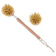 thumbnail image 5 of Bath Brushes 2Pcs Assorted Color Gentle Exfoliation Wooden Cleaning Supplies, 5 of 5