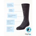 thumbnail image 3 of MeMoi Boys' Houndstooth Mercerized Cotton Dress Socks - Boys - Male, 7-8, Black, 3 of 7