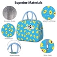 thumbnail image 4 of Lunch Bag Lunch Box for Women Reusable Insulated Lunch Bags,Water-Resistant Cartoon Lemon with Tooth Character Cooler Lunch Tote Bag, Large Capacity for Work Travel Picnic, 4 of 6