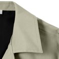 thumbnail image 6 of Gfyviroh Men's Mid-Length Trench Coat Lightweight Solid Button Front Casual Jacket Long Sleeve Lapel Business Office Coat, 6 of 7
