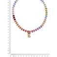 thumbnail image 2 of Time and Tru Goldtone Multicolored Bead Initial "E" Necklace, 2 of 6