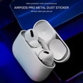 thumbnail image 2 of facefd Metal Dust Proof Sticker Antirust Protective Cover for AirPods Pro Case, 2 of 9