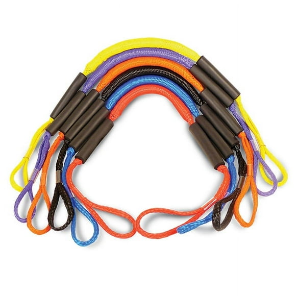 Greenfield Ligne de Quai pour Bateau DB5-B; Double Tressage; Résistant à l'Eau; Capacité de 2000 Livres; Longueur de 5 Pieds; Noir; Nylon; pour Quai Temporaire Seulement