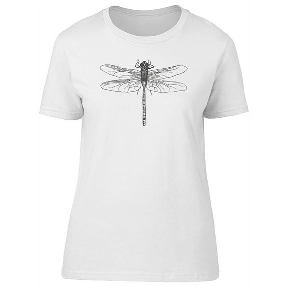 Black Dragonfly Doodle  T-Shirt Men -Image by Shutterstock, Male 4X-Large
