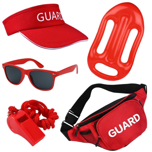 Conjunto de Disfraz de Guardia Matiniy 5 Pzas con Sombrero, Gafas de Sol y Riñonera