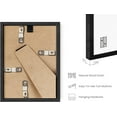 thumbnail image 3 of HAUS AND HUES Black Solid Oak Wall or Tabletop 4x6 Picture Frames Set of 3-4x6 Frames for Pictures, Photo Frames 4x6, Photo Gallery Wall Frame Set, 4x6 Frames Set, Black 4x6 Picture Frames, 3 of 6
