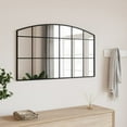 thumbnail image 1 of vidaXL Wall Mirror Black 100x60 cm Arch Iron, 1 of 4