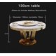 thumbnail image 1 of New Top Round Dining Table Set 6 Chairs Table Luxury Turntable Center Large Restaurant Modern Simple Stainless Steel Furniture My Lux Decor Round, 1 of 11