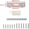 thumbnail image 4 of SHIQI-1 Pack Pocket Door Lock Hardware Sliding Door Lock with Color Coded Indicators Square Flush Sliding Pocket Door Lock, 4 of 4