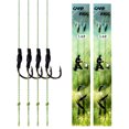 thumbnail image 2 of 10pcs Carp Fishing Hair Rigs Braided Thread Barbed Hook Rolling Swivel Carp Rigs Fishing Tackle Accessories, 2 of 6