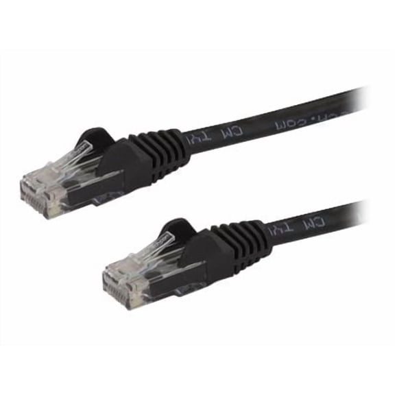 StarTech 10ft CAT6 Ethernet Cable - Black CAT 6 Gigabit Ethernet Wire -250Mhz 100W PoE RJ45 UTP Network Patch Cord Snagless with Strain Relief (N6PATCH10BK)