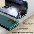 thumbnail image 5 of Case for Samsung Galaxy Z Fold 5 (2023) with Cover Screen Protector, Thin Hard PC Phone Case for Galaxy Z Fold5 - Green, 5 of 14