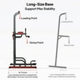 Pooboo Body Champ Multifunction Power Tower Dip Station Pull up Bar